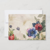 フォトヴィンテージベリースイートワイルドベリーベビーショウ サンキューカード (裏面)