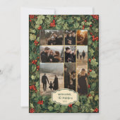 フォトヴィンテージホリークリスマス シーズンカード (正面)