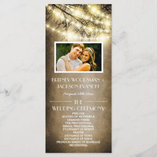 フォトヴィンテージ国のツ素朴リー結婚式 プログラム