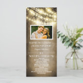 フォトヴィンテージ国のツ素朴リー結婚式 プログラム (スタンド正面)