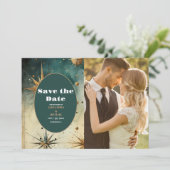 フォトヴィンテージ水彩天結婚星 セーブザデート (スタンド正面)