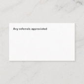 フォト不動産仲介業者ビジネス紹介カード 名刺 (裏面)