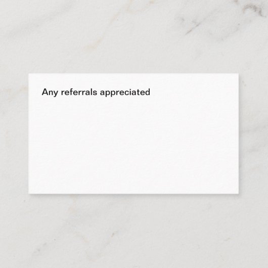 フォト不動産仲介業者ビジネス紹介カード 名刺 (裏面)