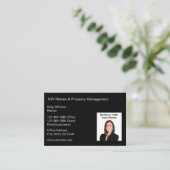 フォト不動産仲介業者名刺シンプルデザイン 名刺 (スタンド正面)