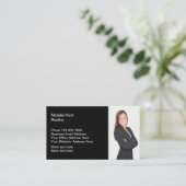 フォト不動産仲介業者名刺テンプレート 名刺 (スタンド正面)