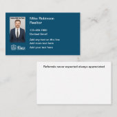 フォト不動産仲介業者MLSビジネス紹介カード 名刺 (正面/裏面)