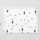 フォト不気味ワンハロウィーンの最初の誕生日パーティー 招待状 (裏面)