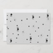 フォト不気味ワンハロウィーンの最初の誕生日パーティー 招待状 (裏面)