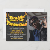 フォト付きで私の20代からストレートに 招待状 (正面)