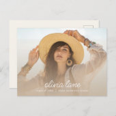 フォト付き卒業パーティー招待はがき ポストカード (正面/裏面)