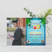 フォト付き卒業プールパーティの招待状 招待状 (スタンド正面)