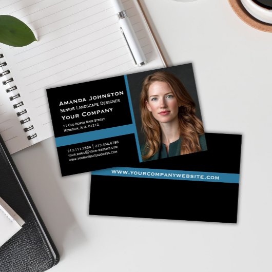 フォト企業のポートレートカスタムの色 名刺