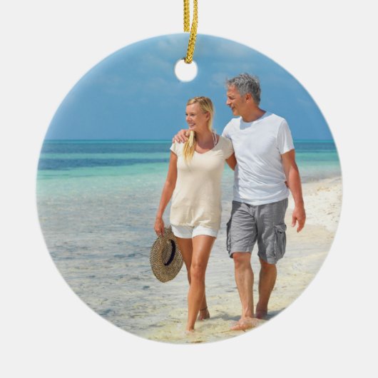 フォト作成セラミックオーナメント セラミックオーナメント (正面)