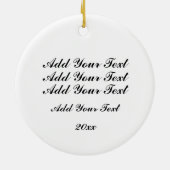 フォト作成セラミックオーナメント セラミックオーナメント (裏面)