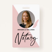 フォト公モダン証署名エージェントバッジ バッジ (正面)