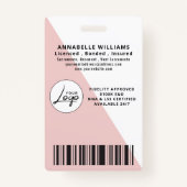 フォト公モダン証署名エージェントバッジ バッジ (裏面)