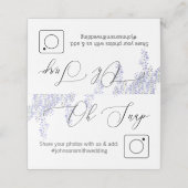 フォト共有折り畳みテーブルカードウィステリア プレイスカード (外部開封)