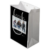 フォト出生バイブル聖句クリスチャン・クリスマス ミディアムペーパーバッグ (正面アングル)