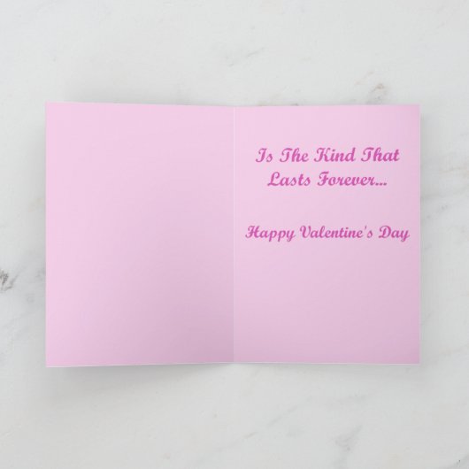 フォト切り出しハートバレンタインデイカードテンプレート シーズンカード (内部)