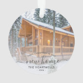 フォト初めてのクリスマスニューホームグレースクリプト2024 オーナメント (裏面)