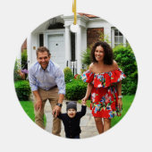 フォト初めてのクリスマスニューホーム セラミックオーナメント (裏面)