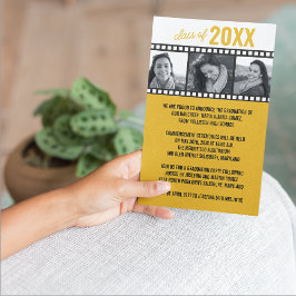 フォト卒業のお知らせ[金ゴールド] 招待状
