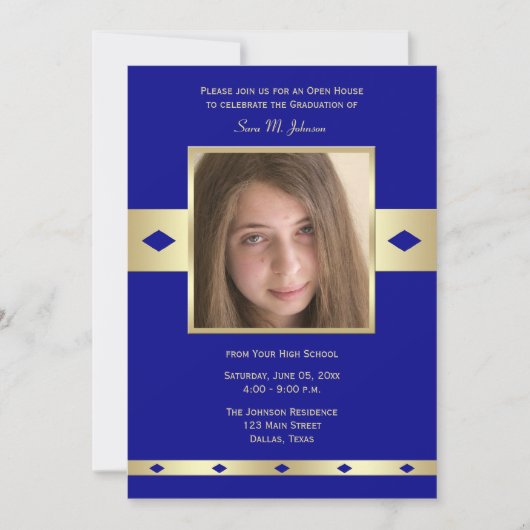 フォト卒業オープンハウス招待状 招待状 (正面)