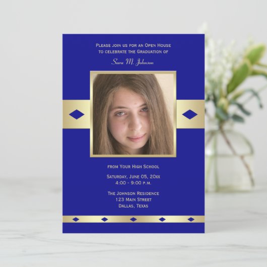 フォト卒業オープンハウス招待状 招待状 (スタンド正面)