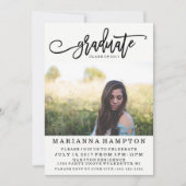 フォト卒業カード |グラーモダンド招待状 招待状 (正面)