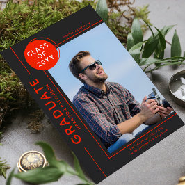 フォト卒業スモダンクリプト赤グレー