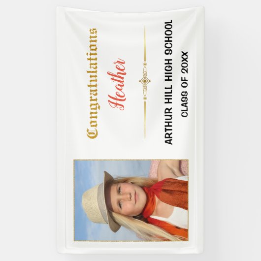 フォト卒業バナー 横断幕 (縦)