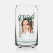 フォト卒業パーティスクエレガントリモダンプト ガラス缶 (正面)