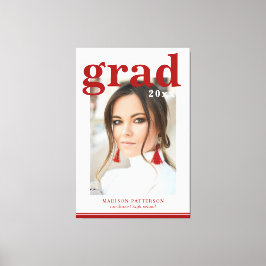 フォト卒業パーティスクエレガントリモダンプト キャンバスプリント