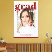 フォト卒業パーティスクエレガントリモダンプト キャンバスプリント (インサイチュ (リビング))