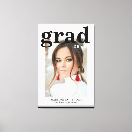 フォト卒業パーティスクエレガントリモダンプト キャンバスプリント