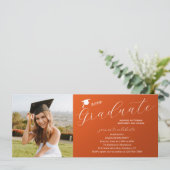 フォト卒業パーティスクエレガントリモダンプト 招待状 (スタンド正面)