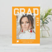 フォト卒業パーティスクエレガントリモダンプト 招待状 (スタンド正面)