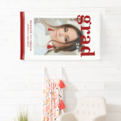 フォト卒業パーティスクエレガントリモダンプト 横断幕 (インサイチュ)