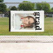 フォト卒業パーティスクエレガントリモダンプト 横断幕 (インサイチュ)