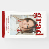 フォト卒業パーティスクエレガントリモダンプト 横断幕 (横)