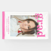 フォト卒業パーティスクエレガントリモダンプト 横断幕 (横)