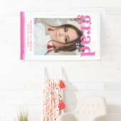 フォト卒業パーティスクエレガントリモダンプト 横断幕 (インサイチュ)