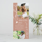 フォト卒業パーティスクモダンリエレガントプト 招待状 (スタンド正面)