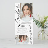 フォト卒業パーティスクモダンリエレガントプト 招待状 (スタンド正面)