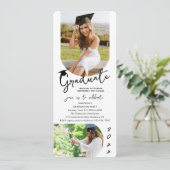 フォト卒業パーティスクモダンリエレガントプト 招待状 (スタンド正面)