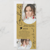 フォト卒業パーティスクモダンリエレガントプト 招待状 (正面)