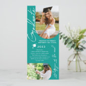 フォト卒業パーティスクモダンリエレガントプト 招待状 (スタンド正面)