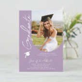 フォト卒業パーティスクモダンリエレガントプト 招待状 (スタンド正面)