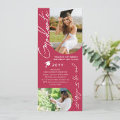フォト卒業パーティスクモダンリエレガントプト 招待状 (スタンド正面)
