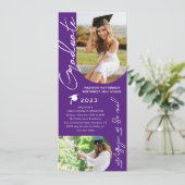 フォト卒業パーティスクモダンリエレガントプト 招待状 (スタンド正面)